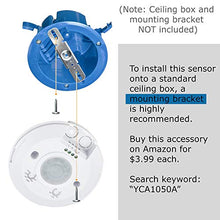 Load image into Gallery viewer, J.LUMI YCA1050 PIR Motion Sensor Light Switch 2000W, Ceiling Mount Motion Sensor Ceiling Motion Sensor Switch, PIR Sensor, with Slim Design, White (85-265V AC)
