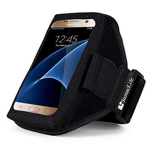 ECCRIS SumacLife Active Sports Armband for Apple iPhone 6, iPhone 6 Plus, AT&T, T Mobile, Sprint, Verizon, Black, 4.7inch