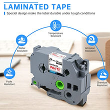 Load image into Gallery viewer, Unismar Compatible Label Tape Replace for Brother TZe-252 TZ252 Red on White 24mm 1 Inch Laminated Tape for PT-D600 PT-P700 PT-2430PC PT-D600VP PT-D800W PT-P900W PT-P950NW Label Maker, 1&quot; x 26.2&#39;, 2Pk
