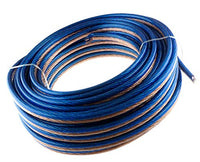 10 Gauge 50' FEET Speaker Wire Blue&Clear Home/CAR Fast Free USA Shipping 10AWG