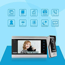 Load image into Gallery viewer, TMEZON Wired Video Door Phone Visual Intercom Doorbell System with Camera Touch Screen Monitor IR Night Vision TFT Color LCD Display
