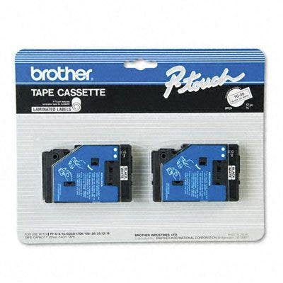 Genuine Original Brother P -TOUCH Tape Black/white ( 1/2 X 25) TC-20