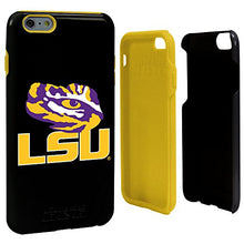 Load image into Gallery viewer, Guard Dog Collegiate Hybrid Case for iPhone 6 Plus / 6s Plus  LSU Tigers  Black
