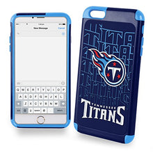 Load image into Gallery viewer, Forever Collectibles Dual Hybrid 2-Piece TPU Case for iPhone 6 Plus - Retail Packaging - Tennessee Titans

