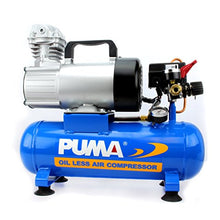 Load image into Gallery viewer, Puma Industries PD1006 Air Compressor, Professional D.C. Direct Drive Oil-Less Series, 0.75 hp Running, 135 Maximum psi, 12V/Phase, 1.5 gal, 31 lb.

