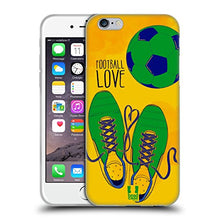 Load image into Gallery viewer, Head Case Designs Heart Shoelaces Football Love Soft Gel Case Compatible with Apple iPhone 6 / iPhone 6s
