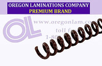 Spiral Binding Coils 6mm ( x 15-inch Legal) 4:1 [pk of 100] Dark Brown (PMS 440 C)