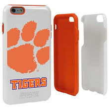 Load image into Gallery viewer, Guard Dog Collegiate Hybrid Case for iPhone 6 Plus / 6s Plus  Clemson Tigers  White
